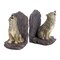 Accent Plus Home Decorative Howling Wolves Bookend Set - Polyresin